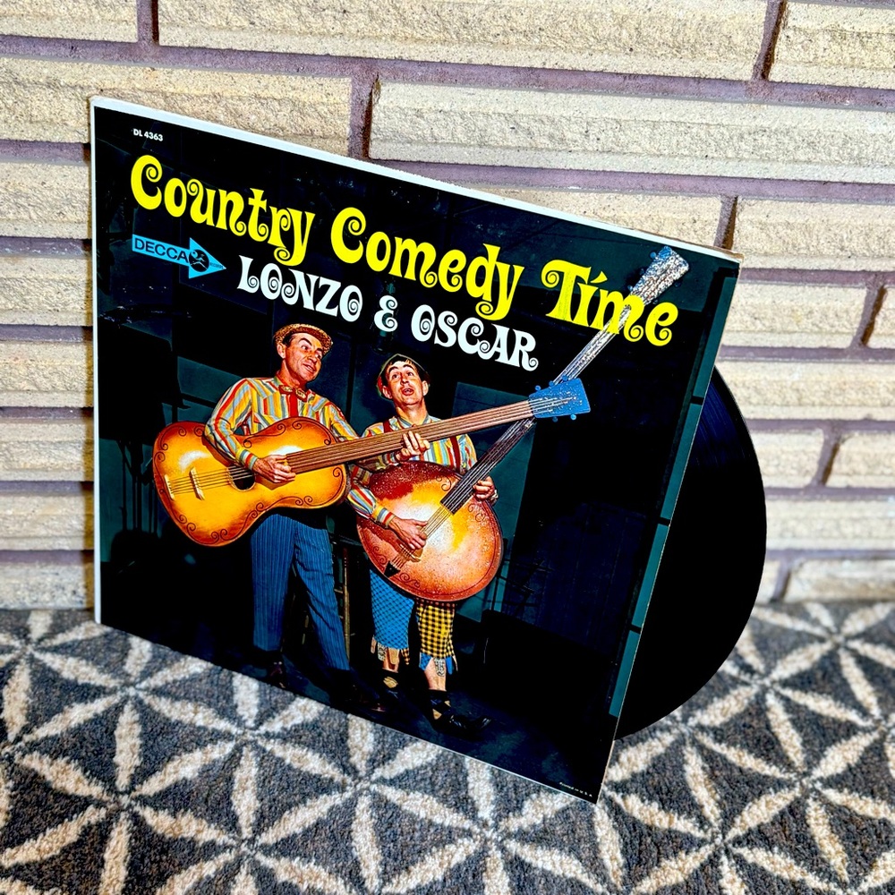 60's Lonzo & Oscar's "Country Comedy Time" Album - 60's Bluegrass Record